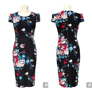 Betsey Johnson Midi Sheath Dress Size 4